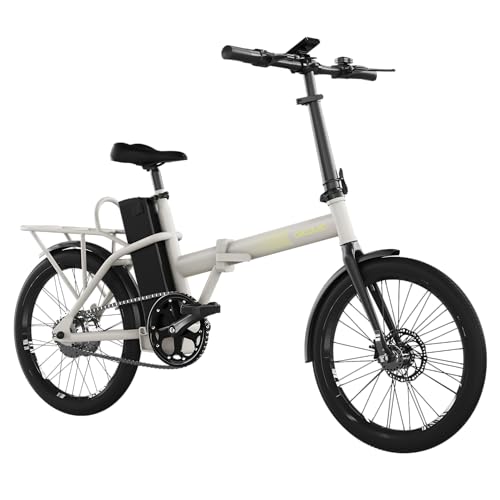 Cecotec Bicicleta Eléctrica Plegable Flexy. 35km de Autonomía, Ruedas de 20', Batería 270Wh, Doble Disco de Freno, Display, Cuadro de Acero Hi-Ten